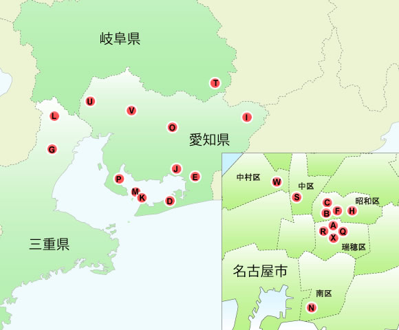 協力・関連施設MAP