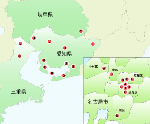 協力・関連施設MAP