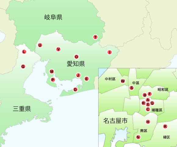 協力・関連施設MAP