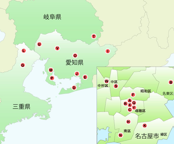 協力・関連施設MAP