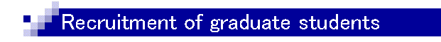 Recruitment of graduate students