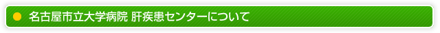 名古屋市立大学病院 肝疾患センターについて