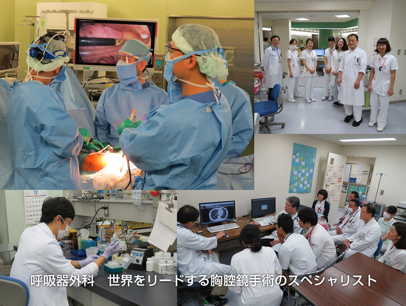 呼吸器外科　世界をリードする胸腔鏡手術のスペシャリスト